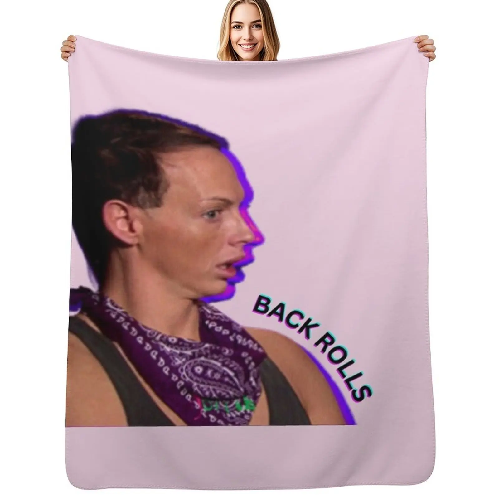 

Back Rolls/ Alyssa Edwards/ Drag Queen Sayings Throw Blanket Warm Cute Decorative Beds bed plaid Blankets