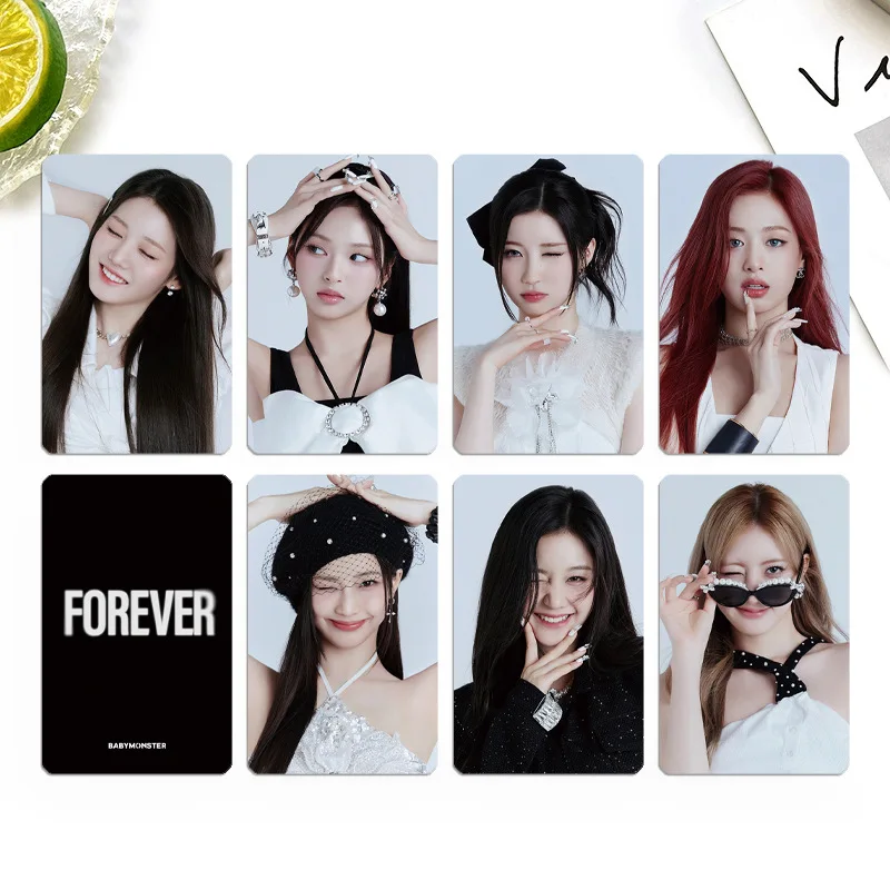 7pcs Kpop Babymonster Album Forever Special Photocards AHYEON ASA RUKA Fans Collection Gifts PHARITA RORA Peripheral Card