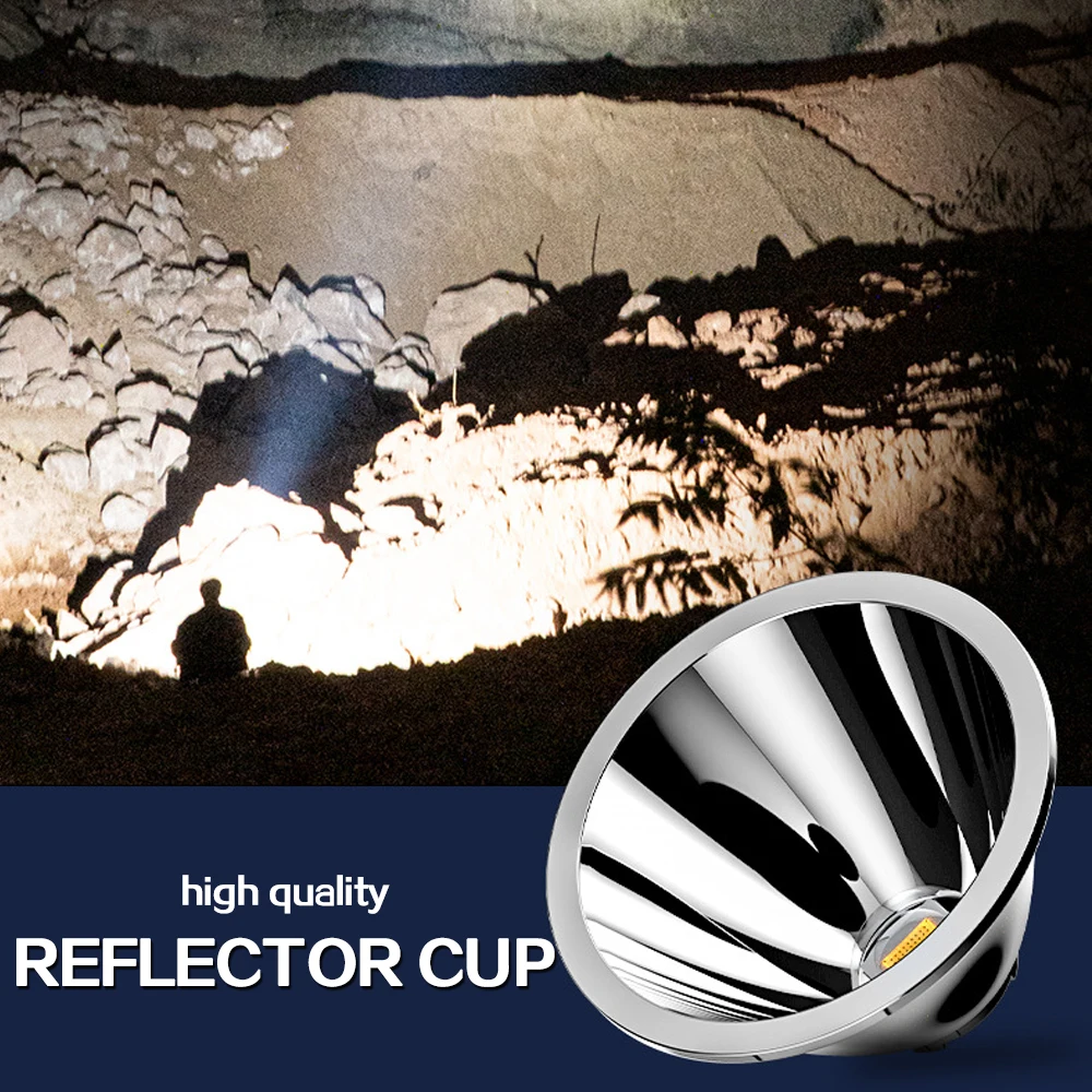 Super Bright Handheld Flashlight USB Rechargeable Work Light Big Beam Long-Range Flashlight Waterproof Torch USB Emergency Light