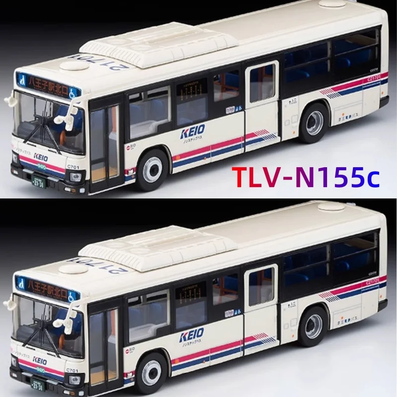TOMYTEC 1:64 TLV N155c Hino Blue Ribbon Keio Ferroalloy финальная миниатюрная модель моделирования автомобиля, украшение для взрослых, игрушка для мальчиков,