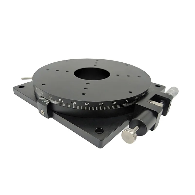 R-axis rotating slide RSP160L manual angle indexing plate 360-degree precision fine-tuning rotating platform