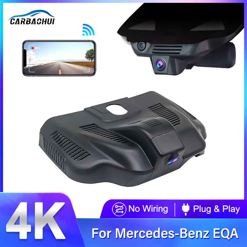 4K 2160P Car DVR Plug and play Dash cam Camera Recorder For Mercedes-Benz EQA EQA260 EQA300 4MATIC 2021 2022,HD Wireless Dashcam