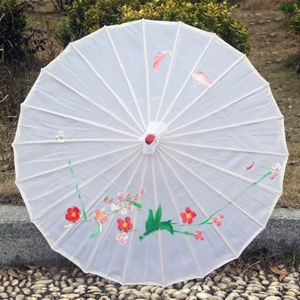 Silk Chinese Art Umbrella Chinese Traditional Vintage Oil Paper Umbrella Bamboo Frame 56/82cm Paper Parasol Classical Dance
