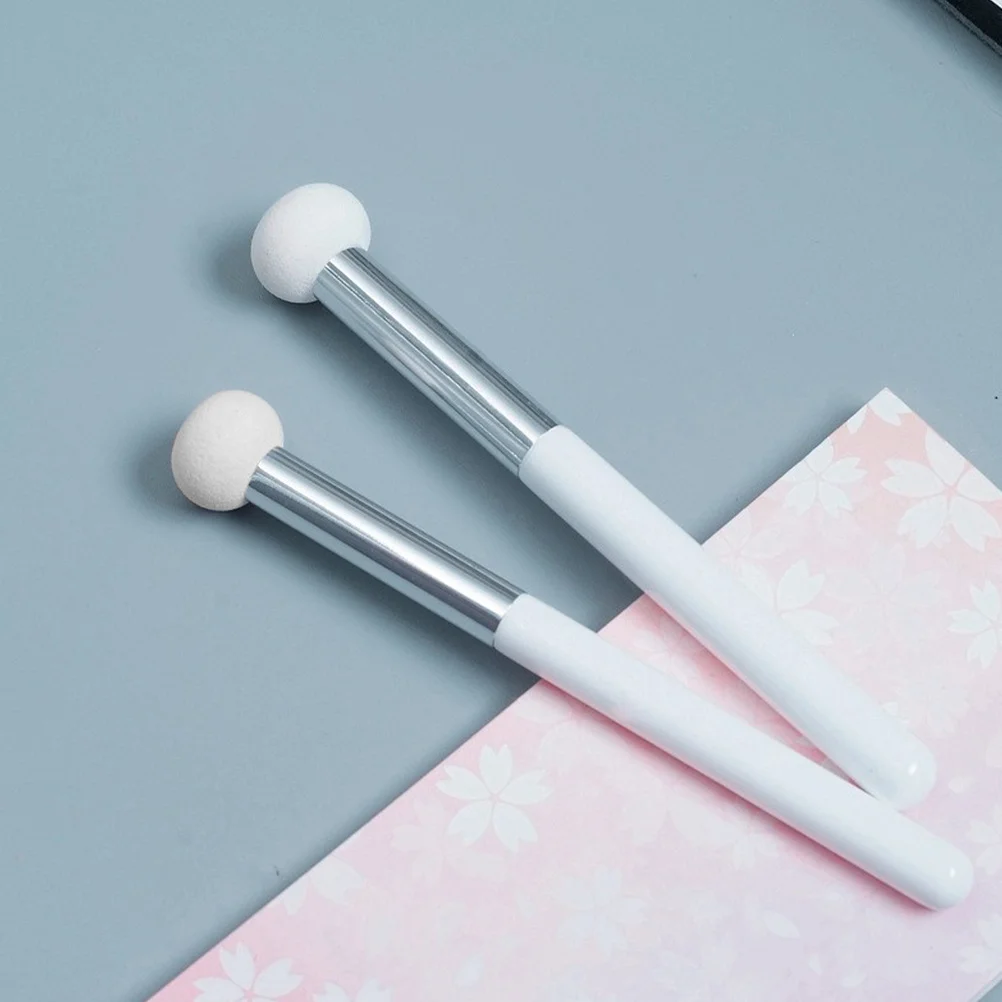 6 قطع من فرشاة خافي عيوب مكياج الوجه بمقبض خشبي، خفيفة الوزن وصديقة للسفر وآمنة للبشرة للجفون والأنف #6