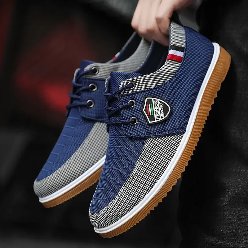 Spring Autumn Male Shoe Canvas New In Men's Casual Shoes Deals On Sale Comfortable Trends 2024 Elegant Sneakers Size 45 Adults