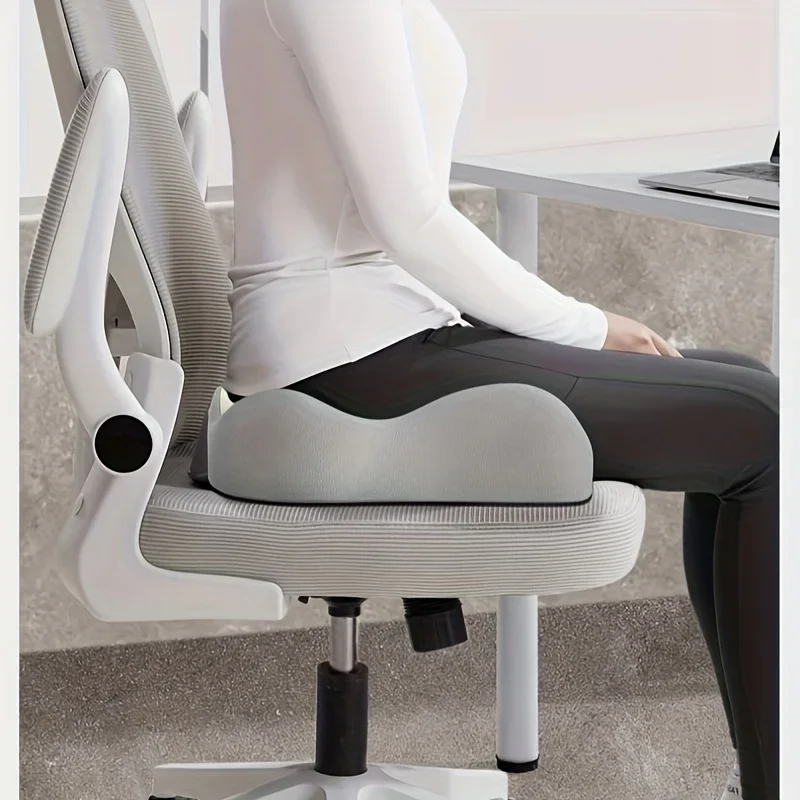 

​​【Ergonomic Office Seat Cushion】3-Zone Memory Foam Lumbar Support Pillow Breathable Posture Corrector for Car Office Wheelchair