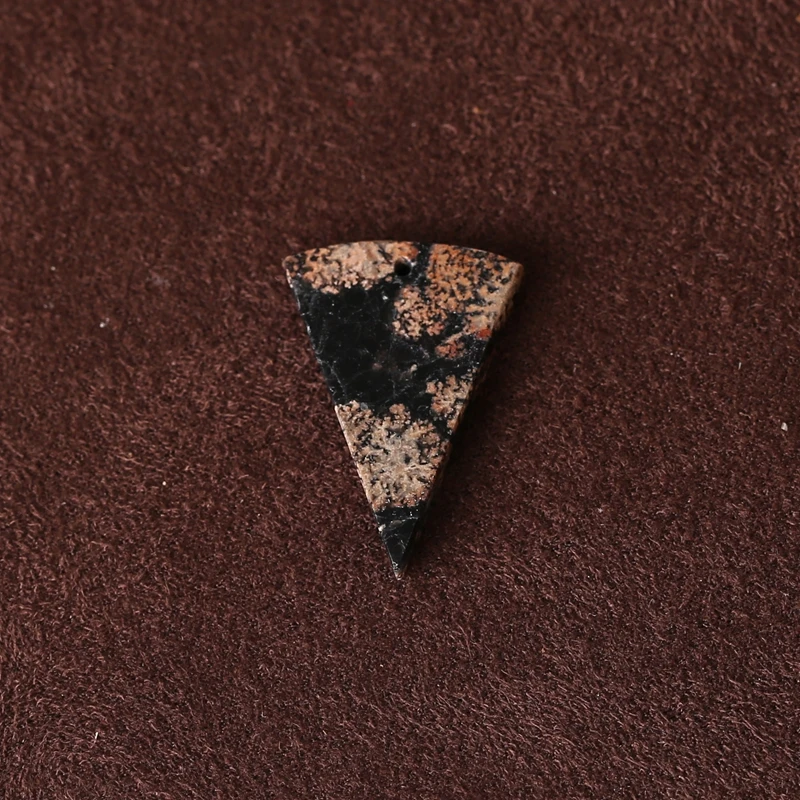 

Natural Snow Flake Obsidian Front Drilled 24x16x3mm 1.4g Pendant Beads for DIY Jewelry Making