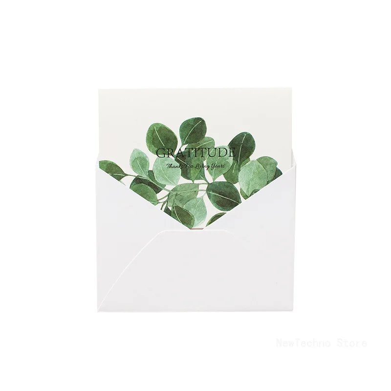 2024 Festive Greeting Card With Envelopes And Stickers Birthday Wedding Holiday Party Invitation Cards Message Blessing Card