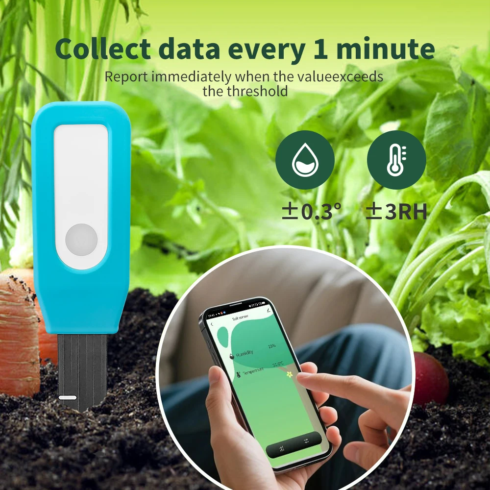 Tuya Soil Moisture Sensor Smart Life Products Temperature And Humidity Sensor Automation Irrigation Detector