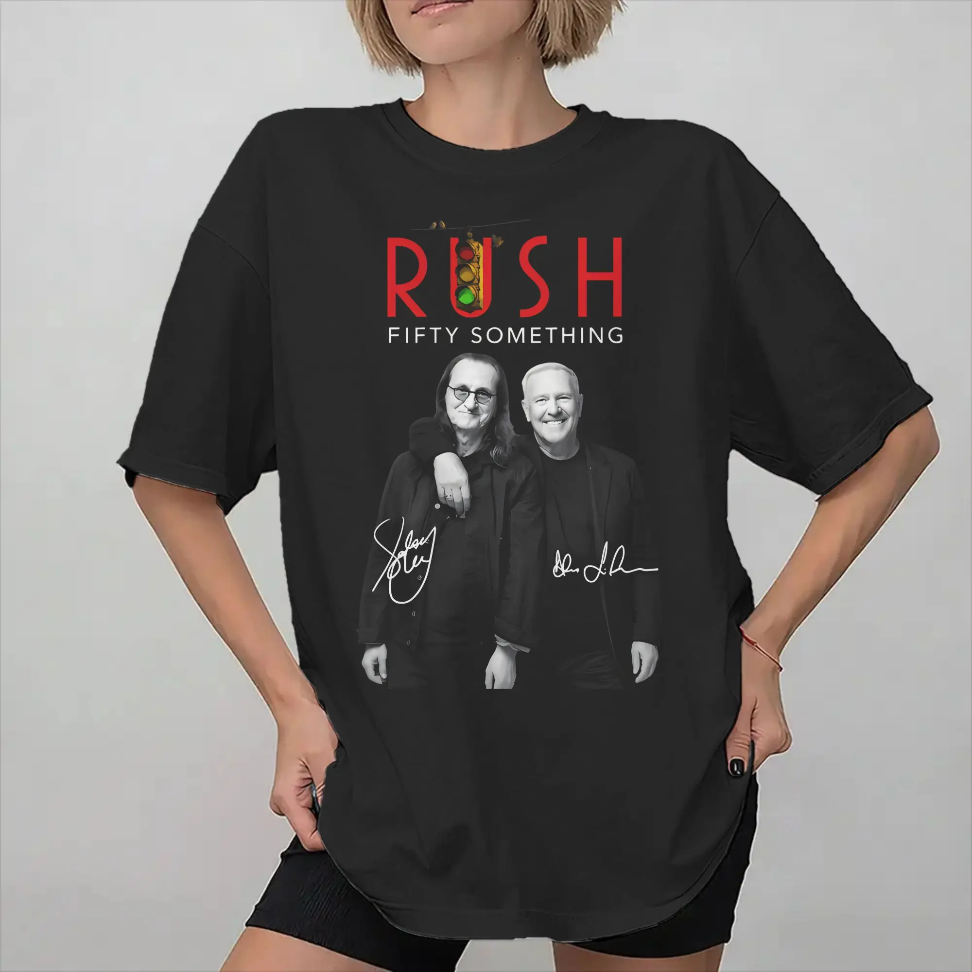 Rush Band Fifty Something Tour 2026 Printed T Shirts Men Women  Cotton  Tee Shirt Clothing