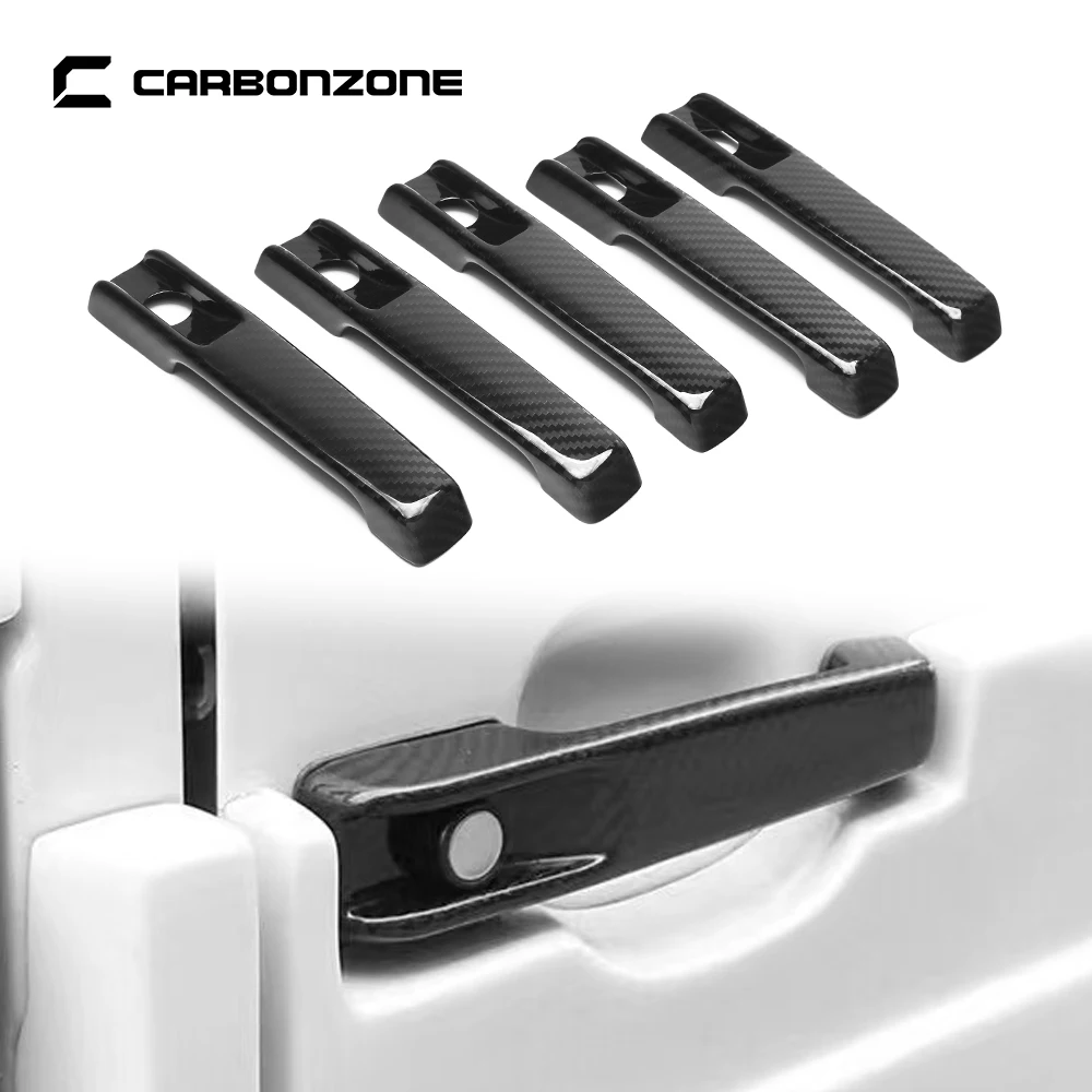 

Door Handle Covers Protection For Mercedes-Benz W463 W464 Carbon Fiber Exterior Plate Cover Trim Sticker Cap Auto Accessories