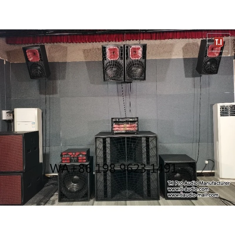 Subwoofer Activo de 18 Pulgadas, Sistema de Sonido Profesional para Escenario