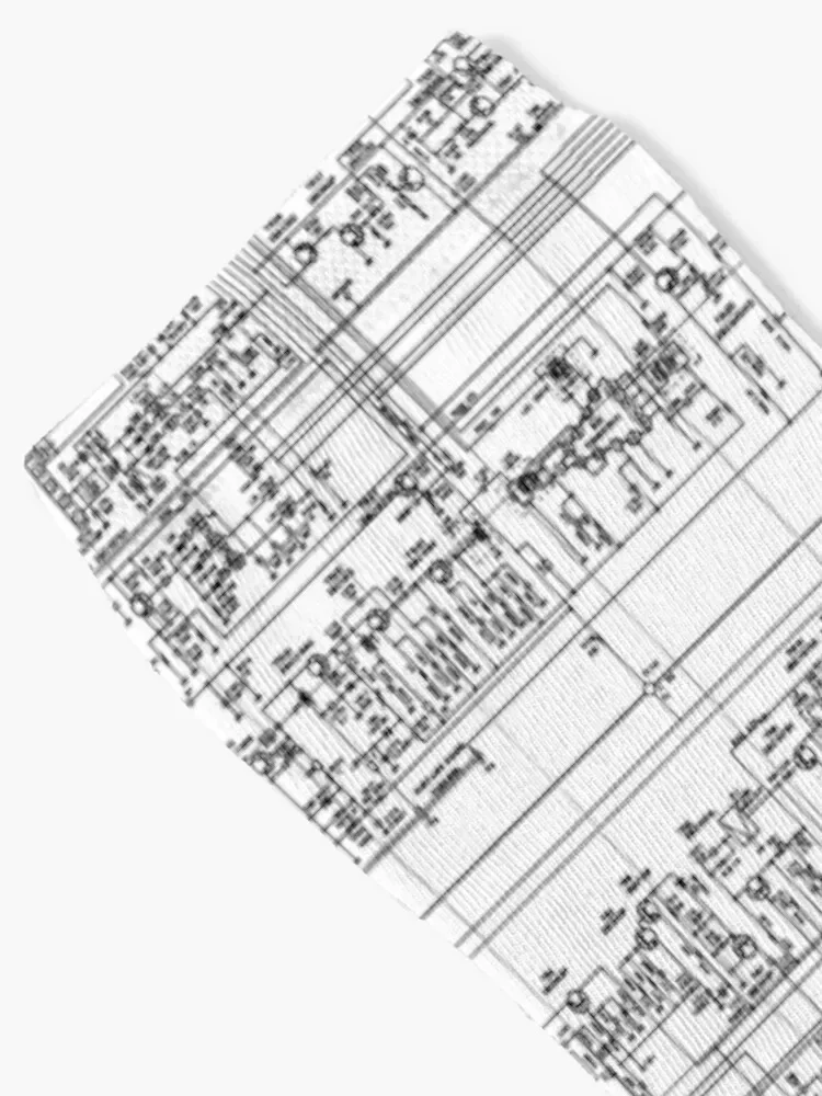 Circuit Board Diagram Electronic Schematic Printed Engineering Socks new in's Sports Climbing Socks For Girls Men's