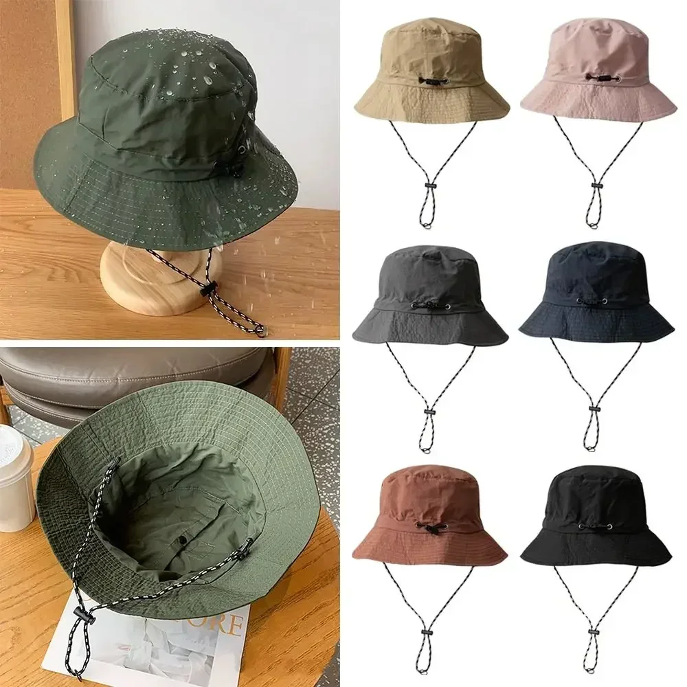 

Summer Sun Protection Waterproof Foldable Fisherman's Hat With Storage Bag Anti-UV Sun Hats Mountaineering Camping Hiking Caps