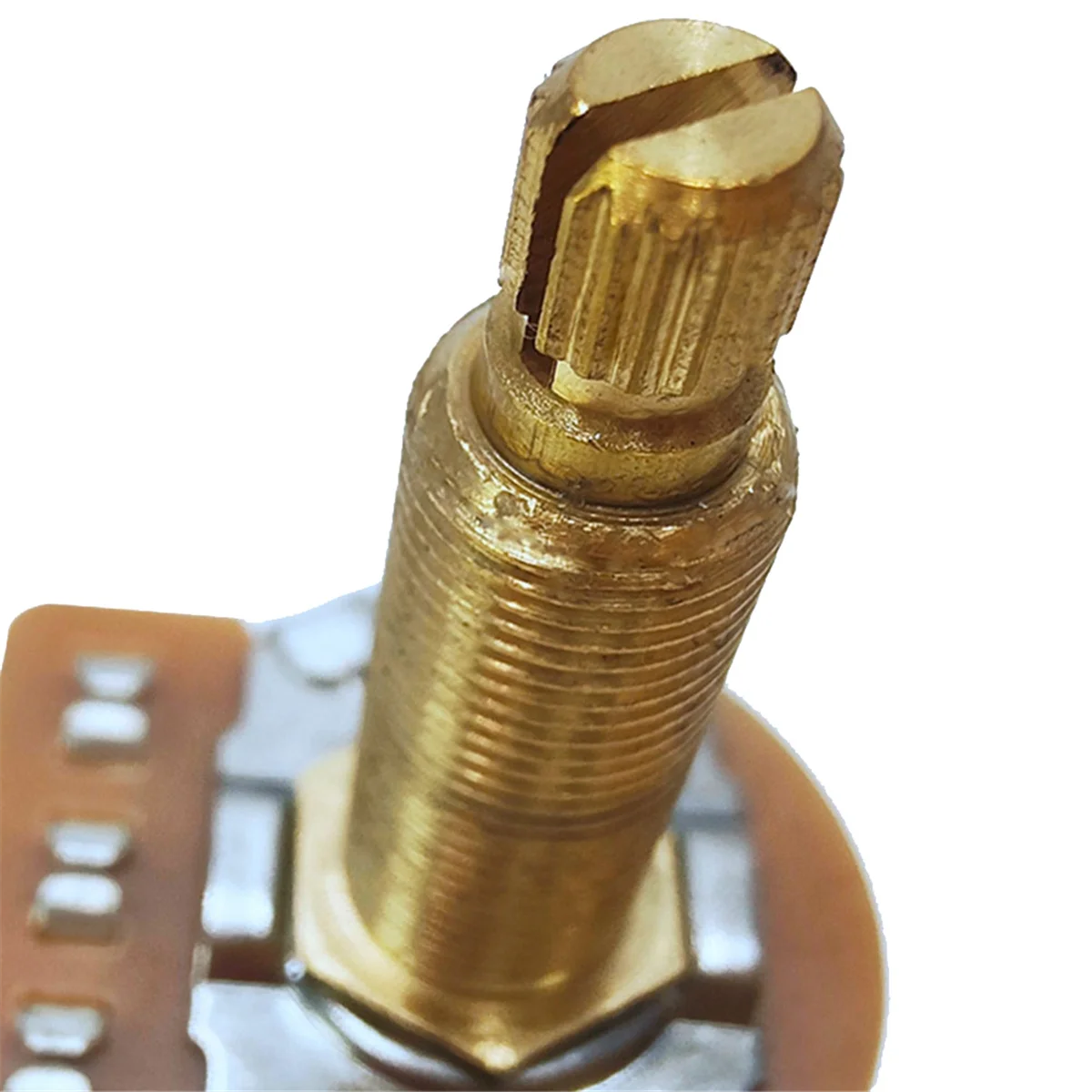 

Premium Potentiometer Splined Small Pot Electric Guitar Bass Effect Amp Tone Volume 28mm A250K