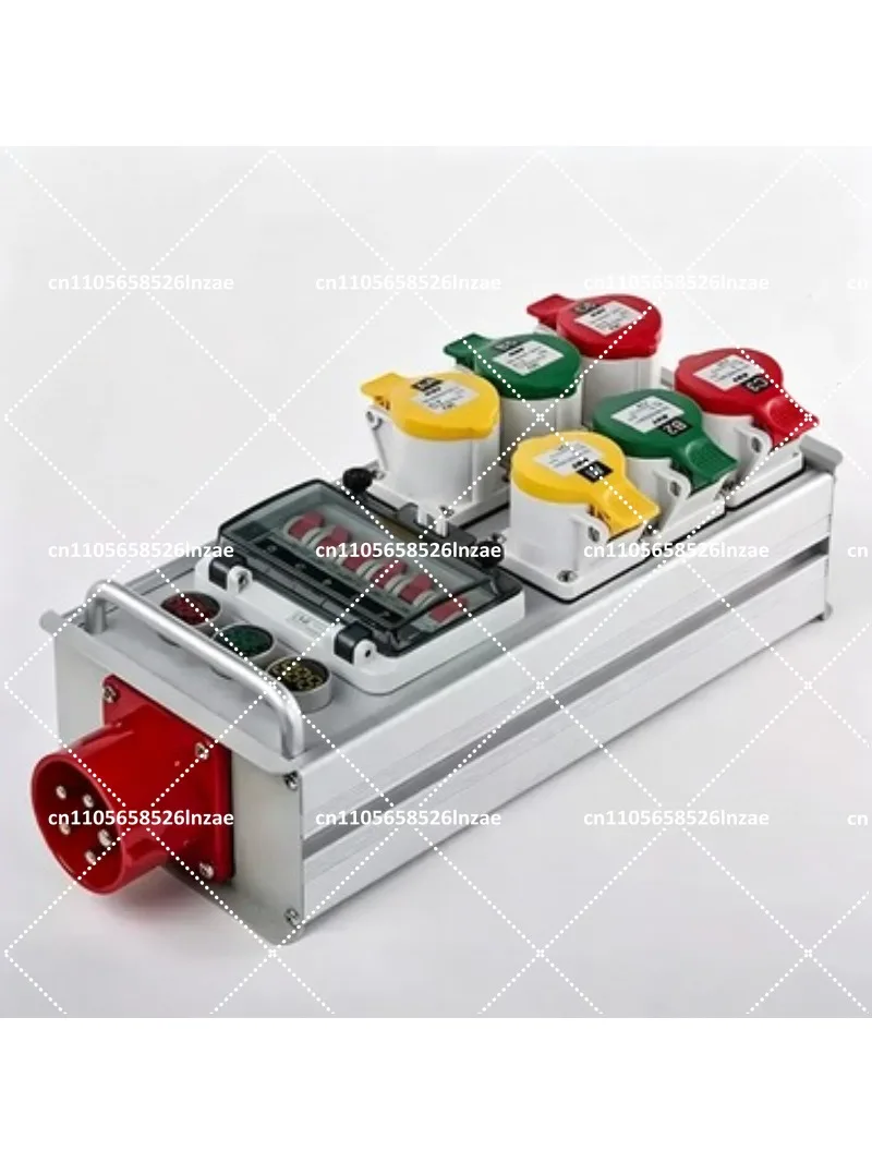 Stage Distribution Box 6-Way Small Power Box with 16A Socket Large Light Screen LED Wiring Controller