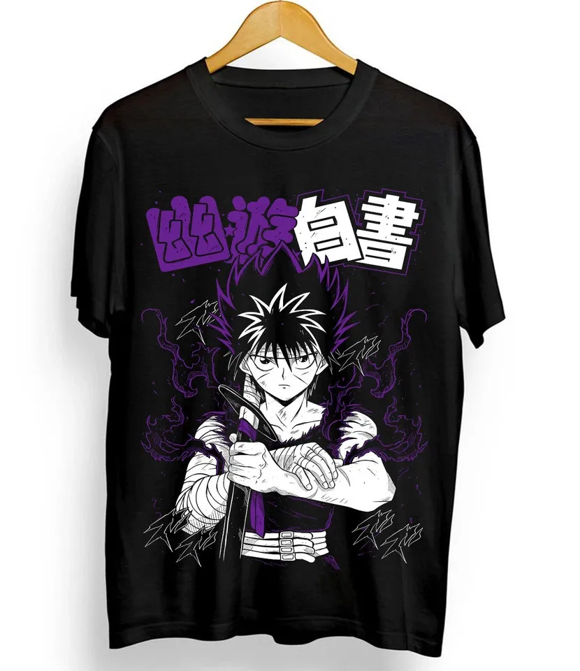 Camiseta Estilo Anime de Kuwabara Kurama Yusuke Hiei