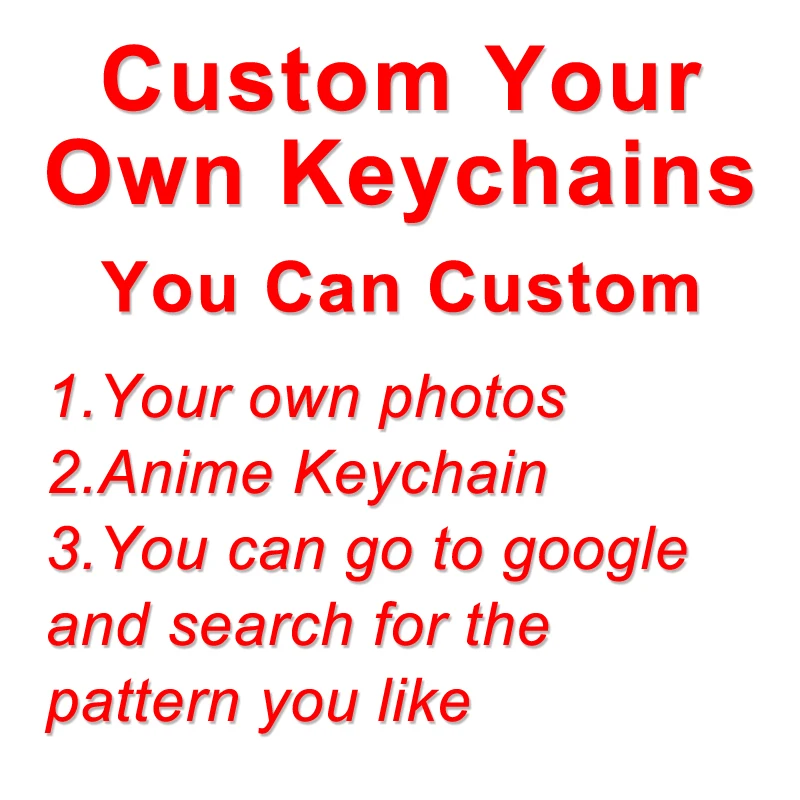 Keychain Custom Anime Personalizados Photo Charm Logo Key Chains Customized Clear Acrylic Hologram Chaveiro Products