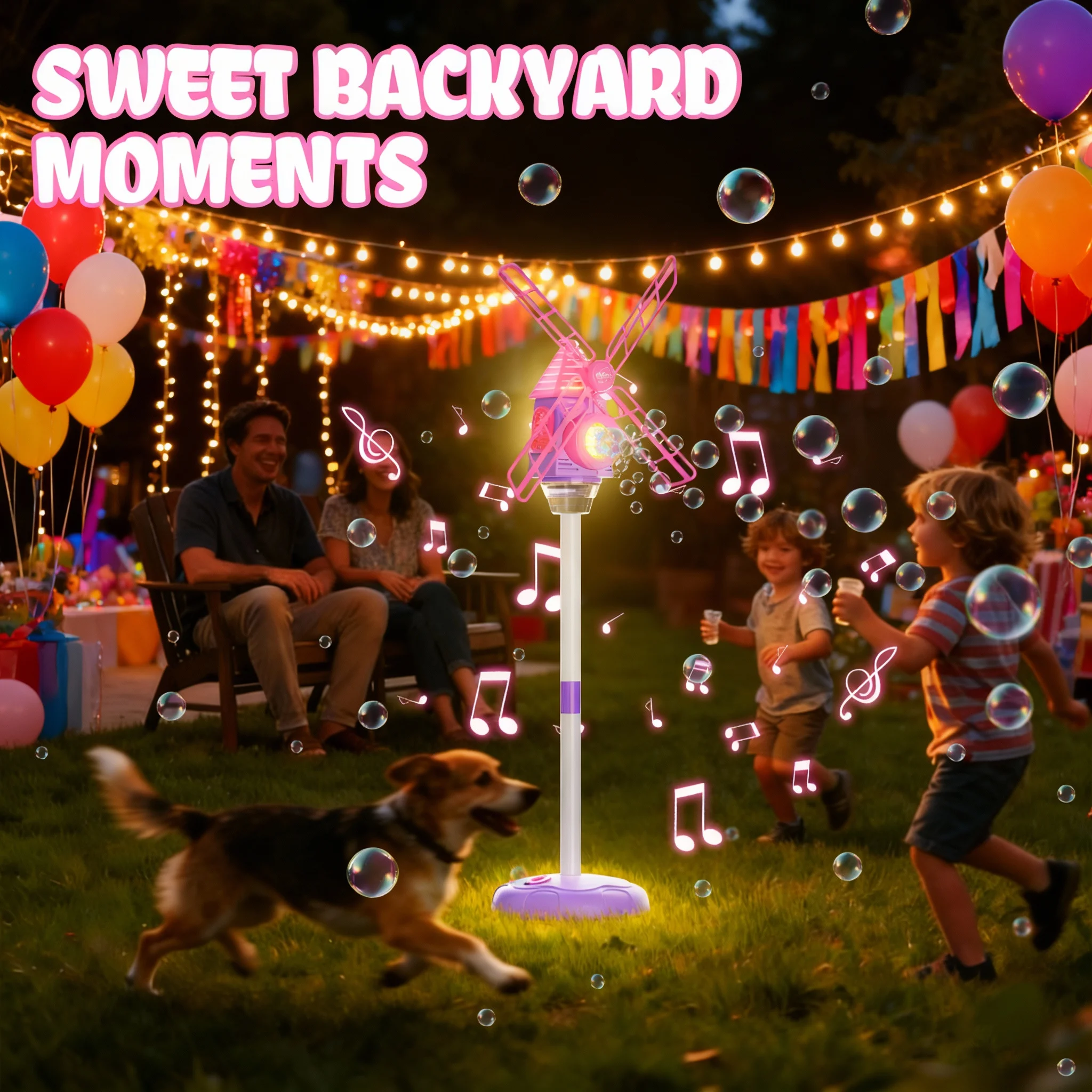 51-inch hoge windmolenbellenblazer: automatische bediening |     Ideaal voor kinderen, bruiloften en verjaardagsfeestjes