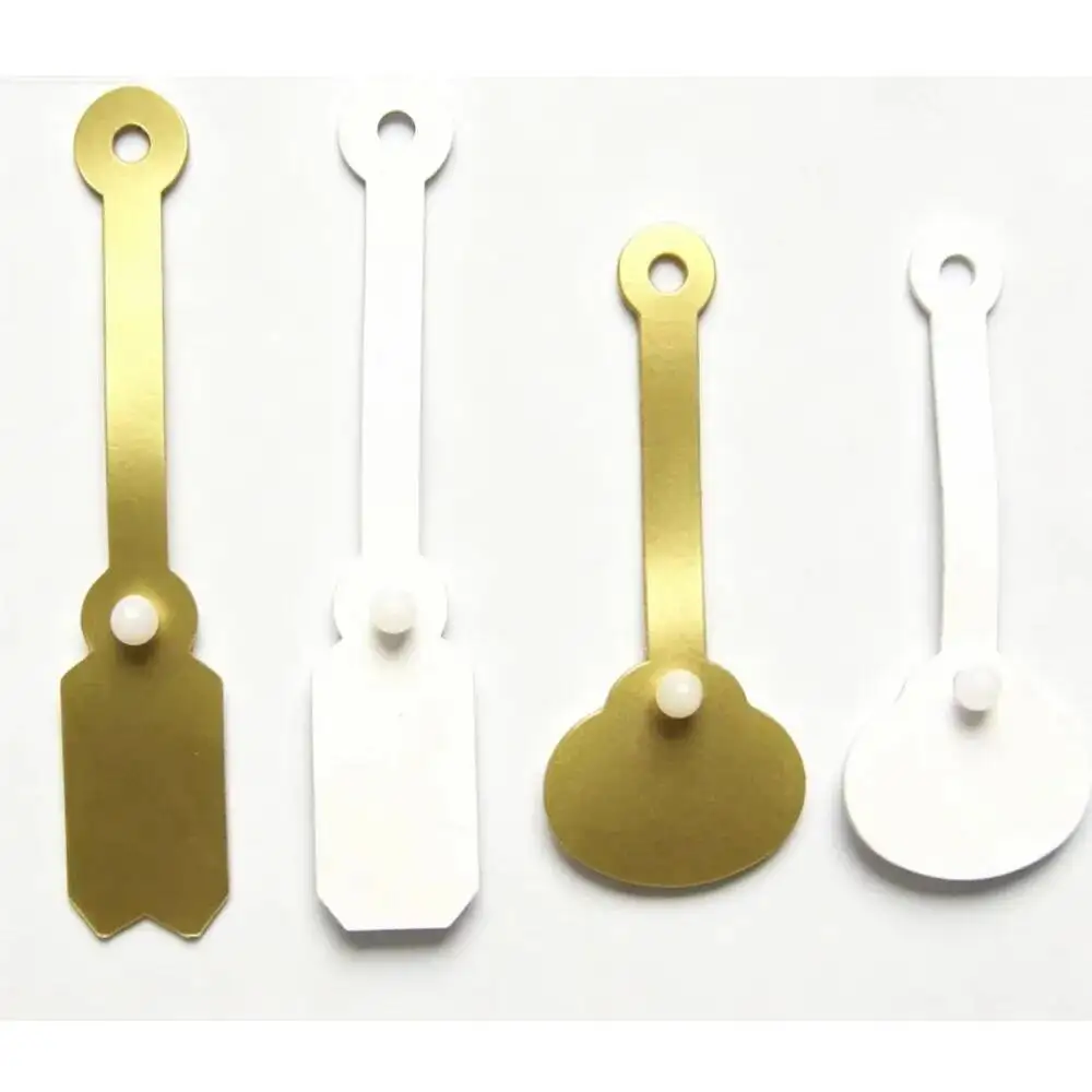 Schmuck-Preisschilder aus weißem PVC mit Schnappverschluss, Geschenkverpackungsetiketten, Kunststoff-DIY-Vinyl-Knopfverschlüsse für Armbänder, Ohrringe, praktische Ringanhänger – Detail 5