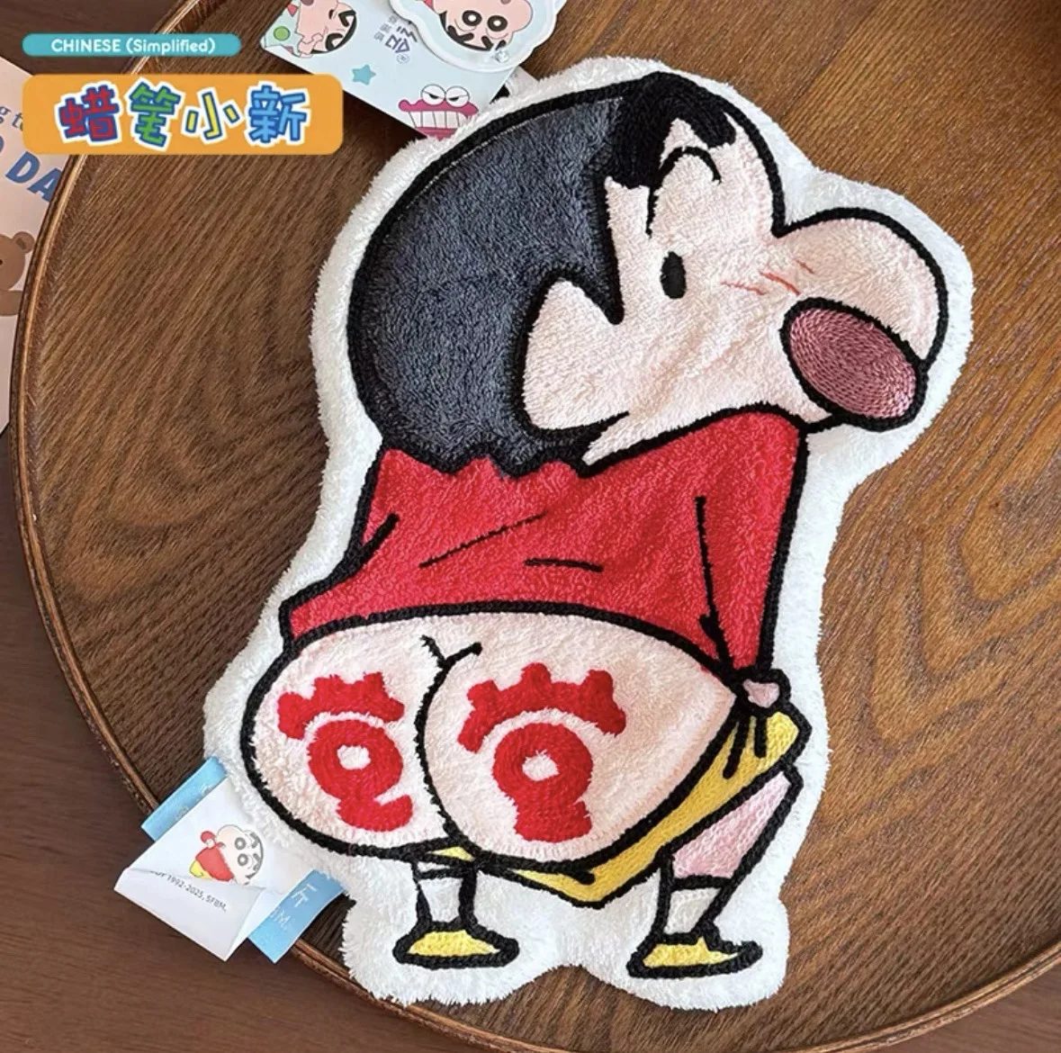Crayon Shinchan Towel Cute  Design Hanging Hand Towel For Bathroom Kitchen Absorbent Soft Cotton