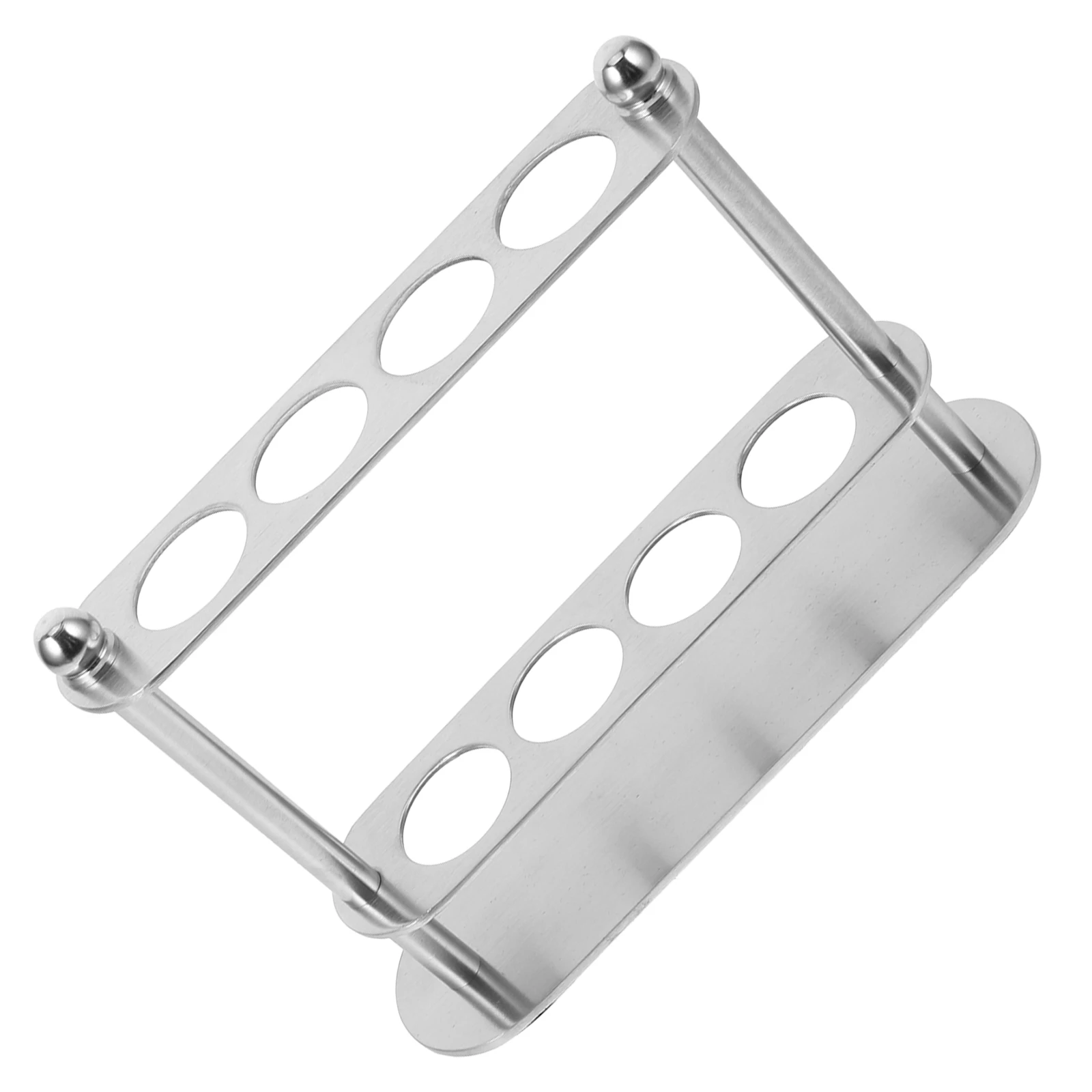 

Stainless Steel Holder Metal Toothbrush Holders 4 Slots Bathroom ganizer Countertop Toothpaste Rust Resistant