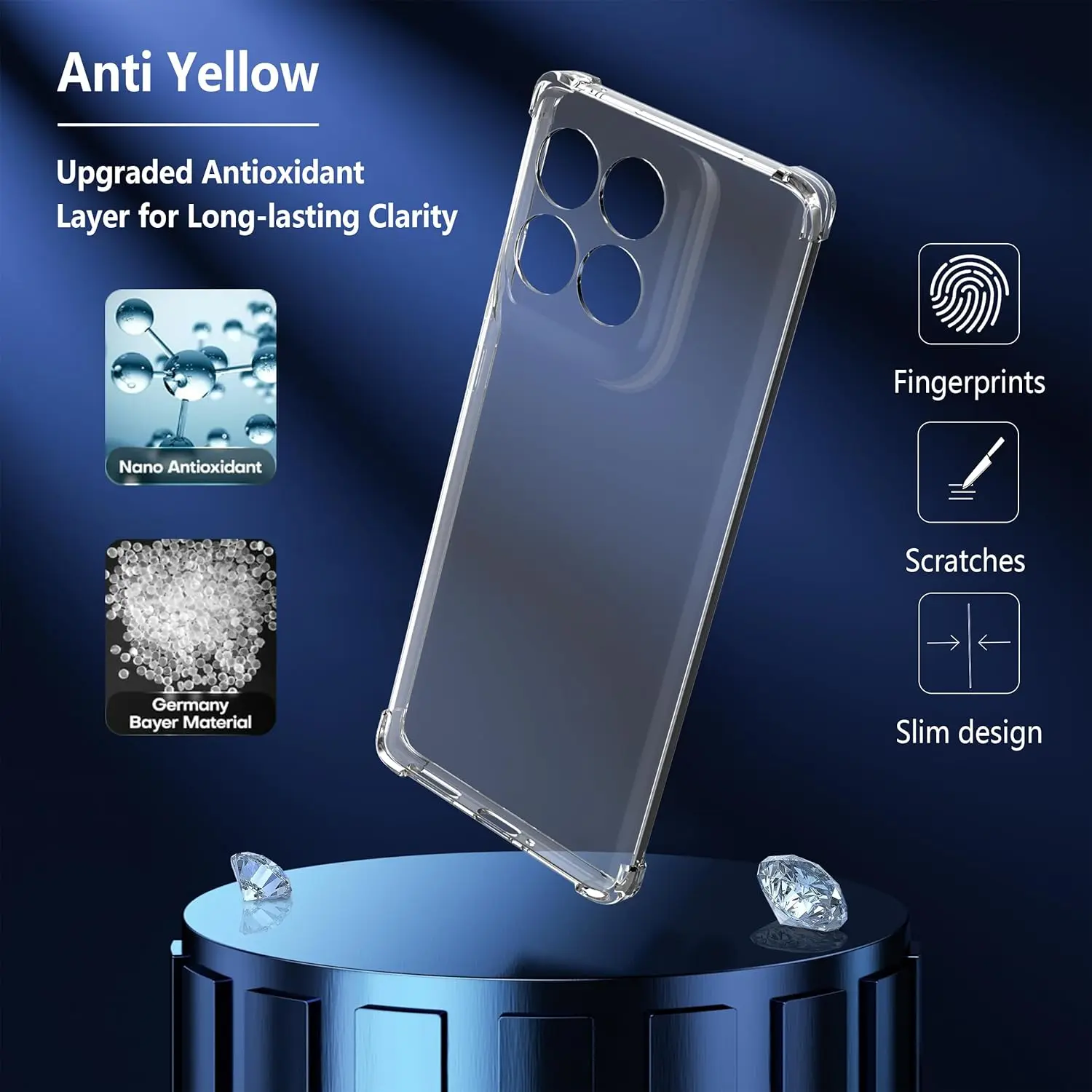 Transparente TPU stoßfeste Schutzhülle für Motorola Moto Edge60 Pro/Edge 60/Edge60 Fusion/Edge 5G 2024/Edge 5G 2025 – Detail 3