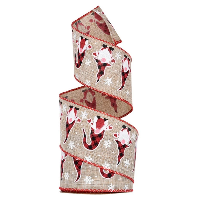 Christmas Dwarf Ribbons And Bows For Gifts Cake Ribbon Gift Wrapping DIY Handmade Ribbon For Kid's Hair Bow