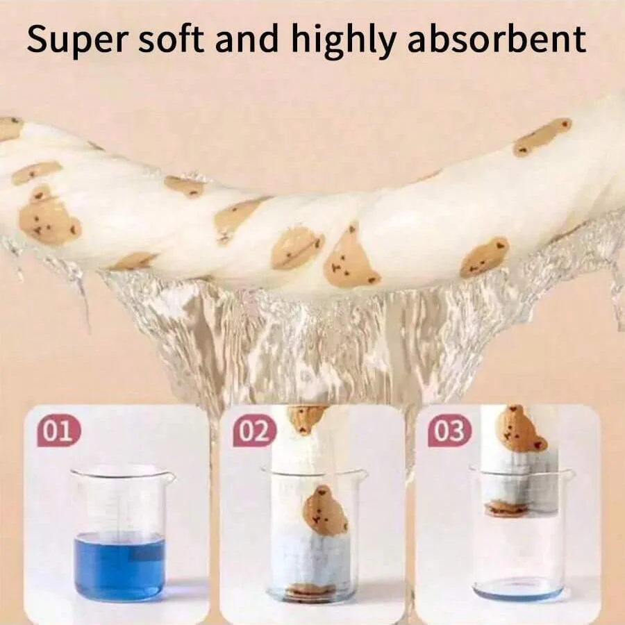 5 Stück Babyhandtücher, besonders weiche und bequeme Waschlappen für Neugeborene, vielseitig einsetzbar, wiederverwendbar, weich und hautfreundlich, ideal für Babys, perfekt als Geschenk. – Detail 8
