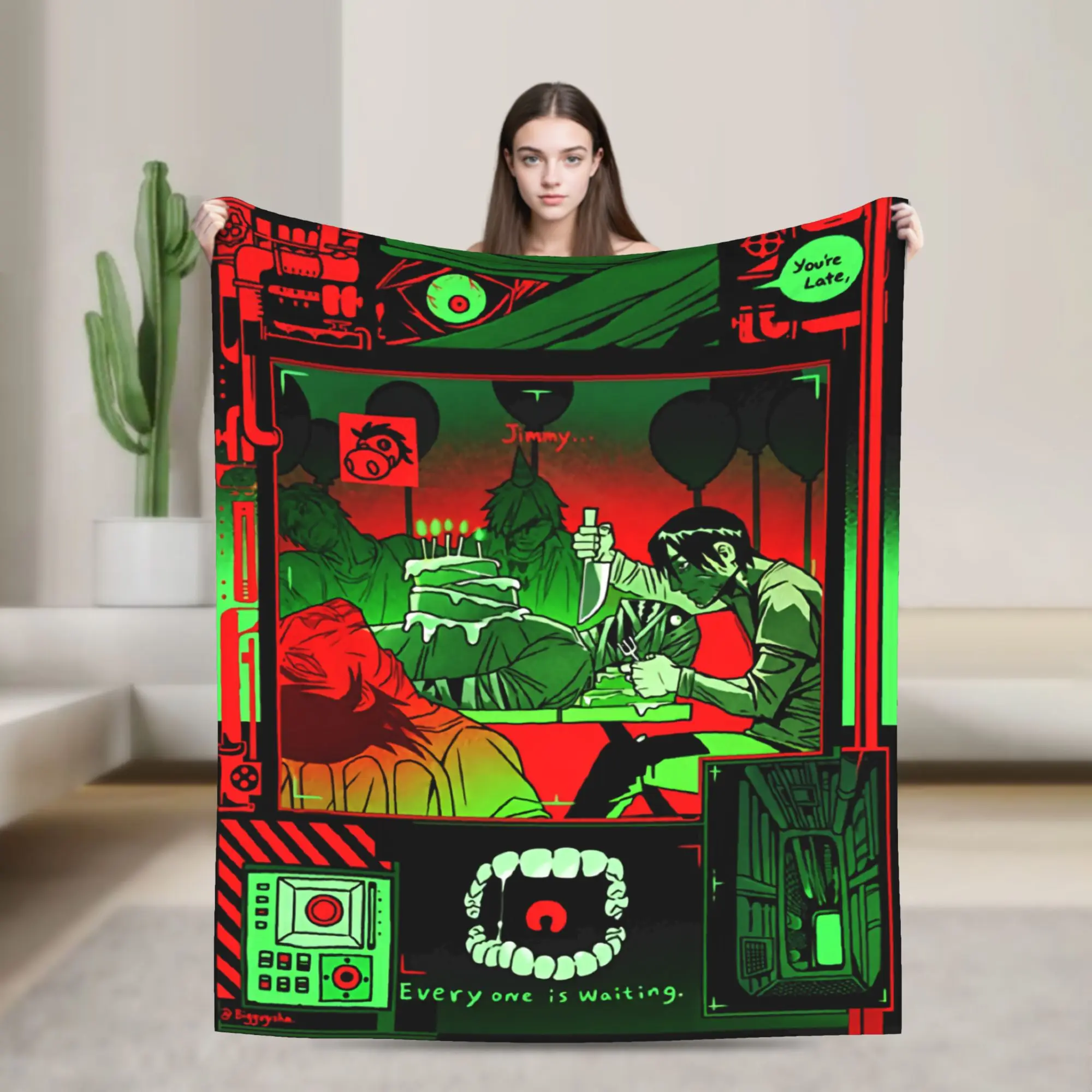 Mouthwashing  Psychological Horror Adventure Indie Game Blanket  Fleece Awesome Breathable Throw Blanket for Home Decoration