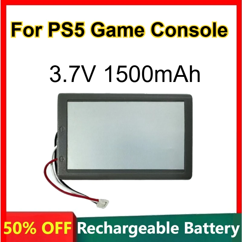 

Lithium-ion Battery 3.7V 1500mAh for PS5 Game Console Rechargeable Batteries with Packaging Shell High Capacity Long Endurance