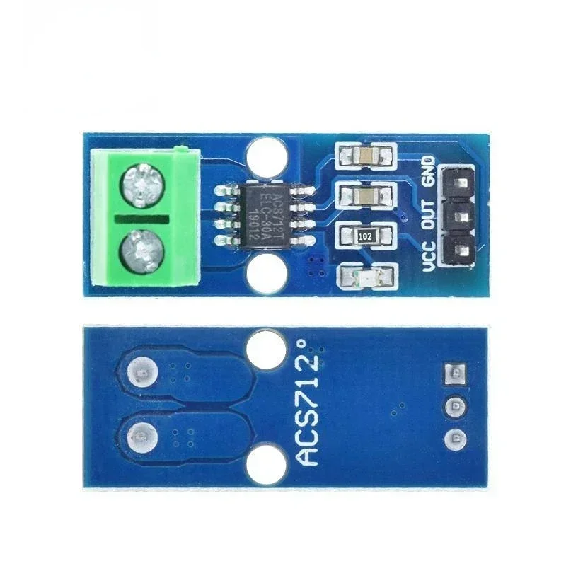 Módulo de sensor de corriente Hall para rango Arduino 5A 20A 30A