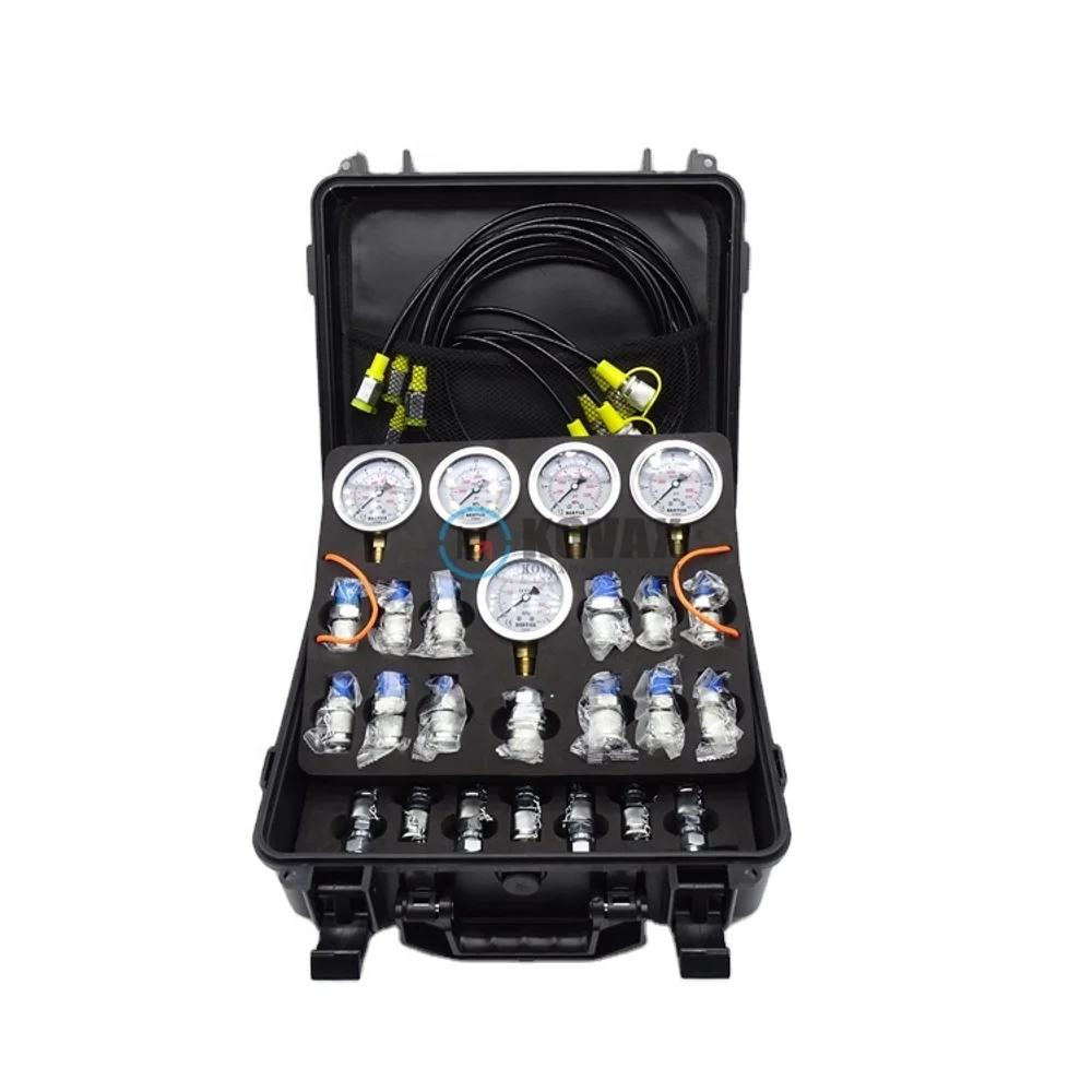 For Hydraulic Pressure Test Kit Hydraulic Test Gauge Kit Pressure Gauge Used  Excavators