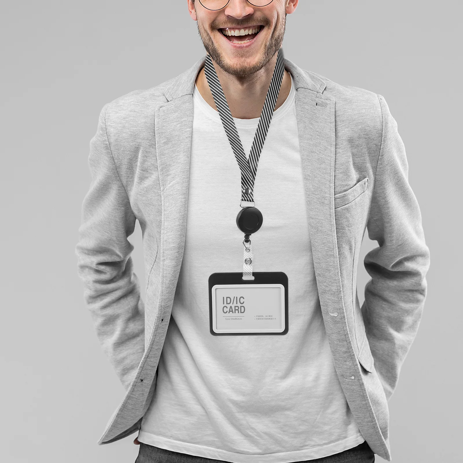 

10 set Badge Sleeve Clear Id Card Holder Lightweight Protective Covers For Work Name Tags Reusable Transparent Card Sleeves For