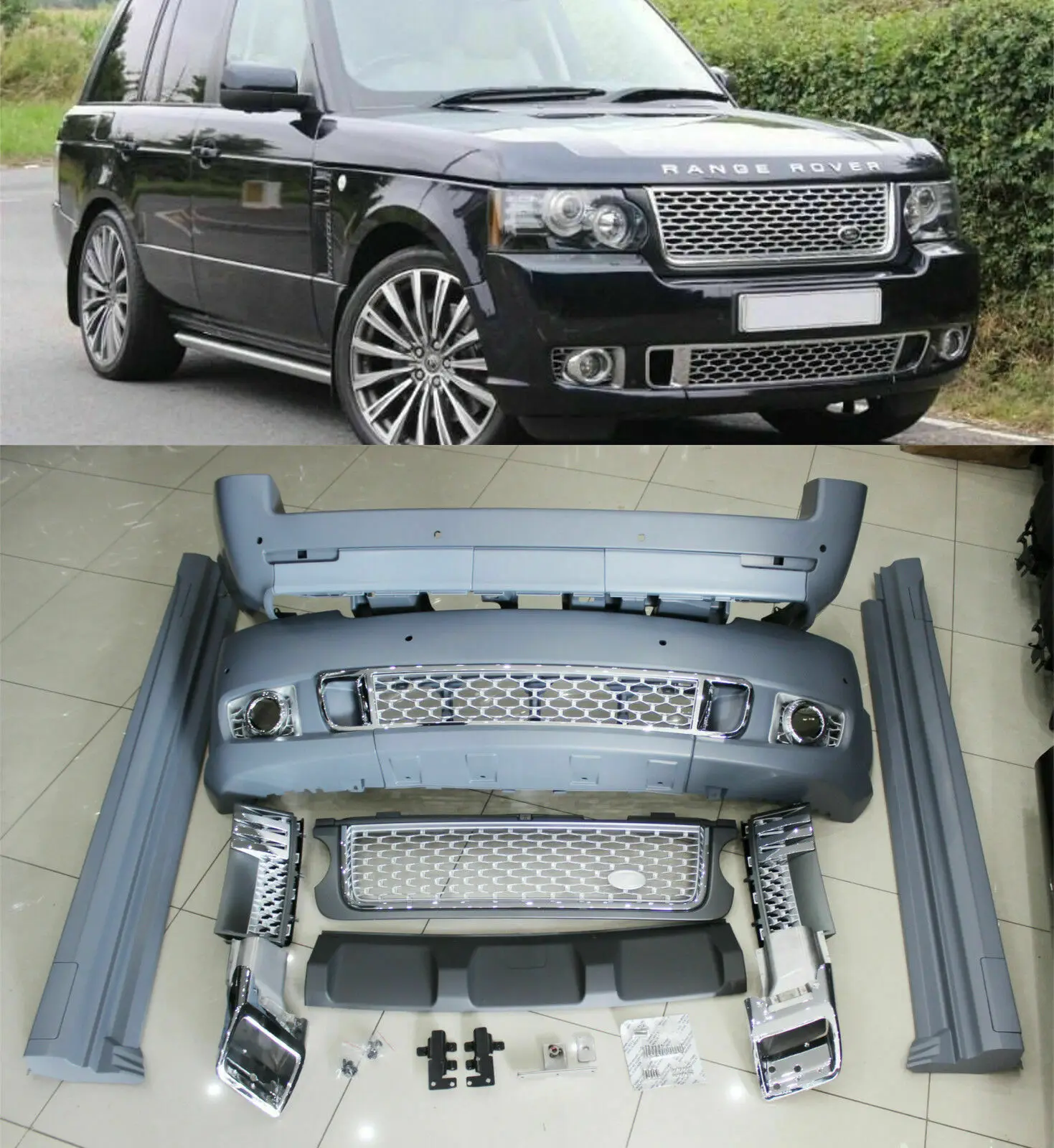 

Body Parts Car Body Kit For Range Rover Vogue 2002-2009 Upgrade to 2010-2012 L322 Autobiography SV Body Kit