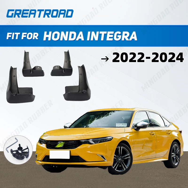 

For Honda INTEGRA 2022 2023 2024 Fender Mudguard Mud Flaps Guard Splash Flap Mudguards Car Accessories