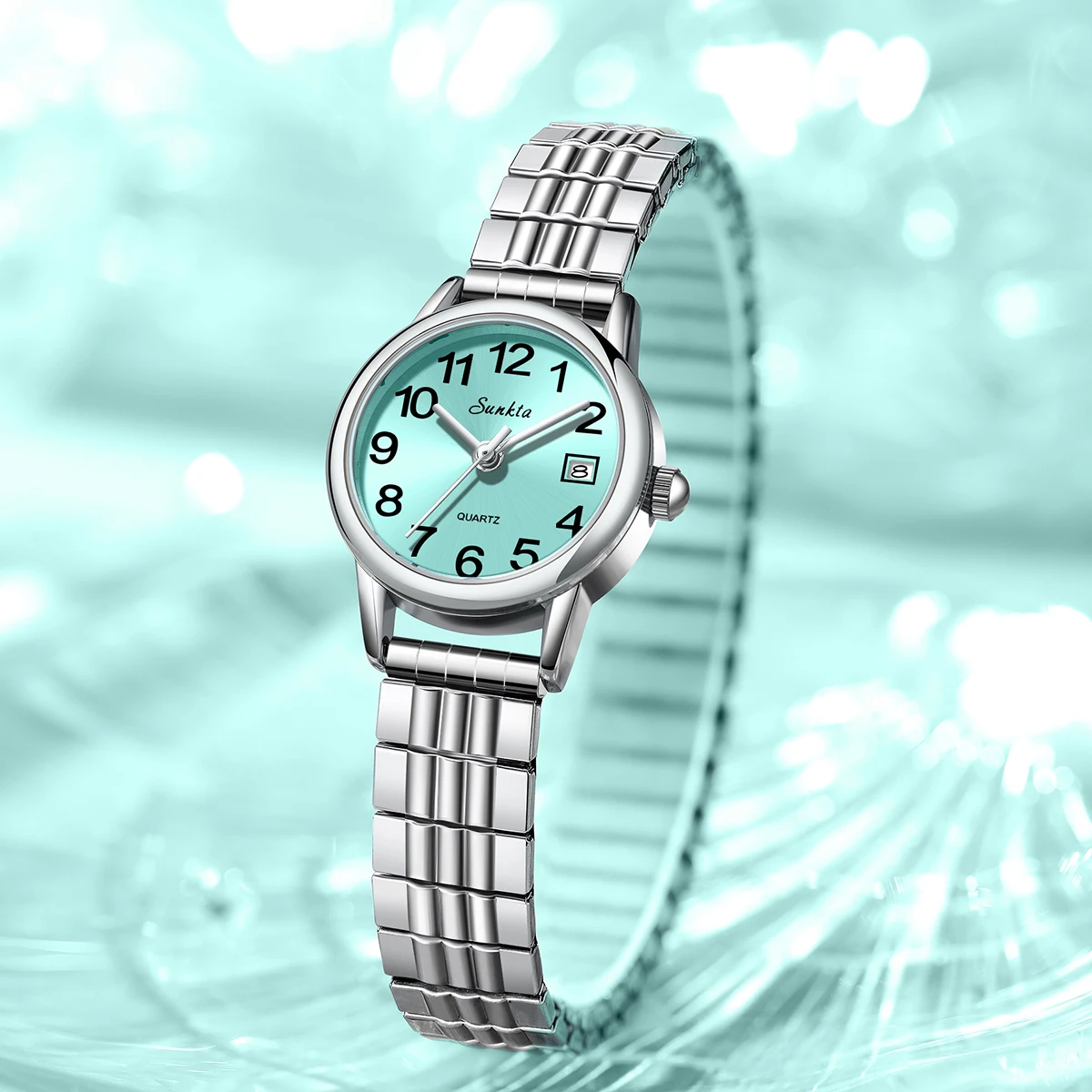 SUNKTA 2026 ساعة نسائية أنيقة رقيقة جدا موضة كوارتز ساعة اليد السيدات ساعة الفولاذ المقاوم للصدأ ساعة للنساء هدية reloj #3