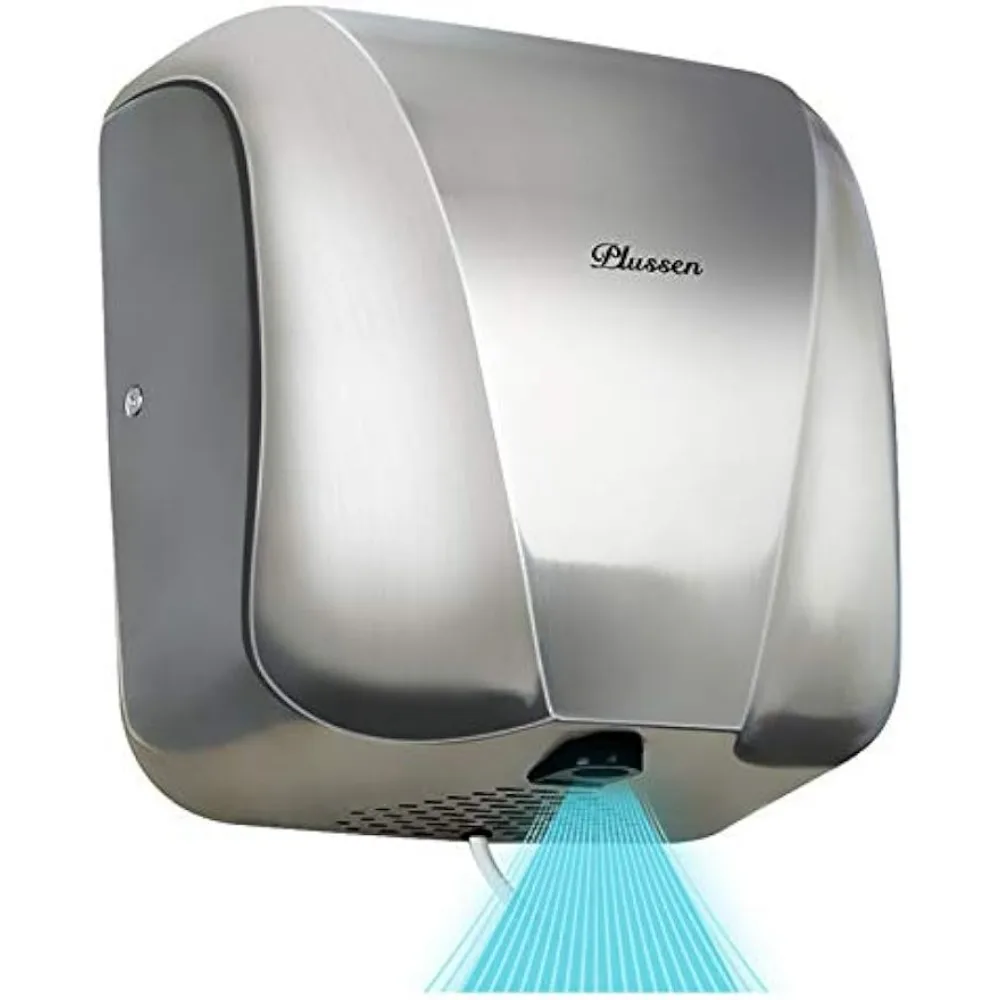 Automatic Commercial Hand Dryers for Bathrooms Commercial 1800W Heavy Duty Stainless Steel Hot Air Compact Electric Hand Dryer