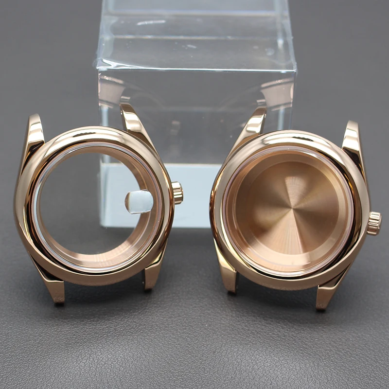

NH35 36mm 39mm Round Edge Watch Case Sapphire Crystal For Oyster NH35 NH36 NH38/34 4R36 Miyota 8215 Watch Replacemet Accessories