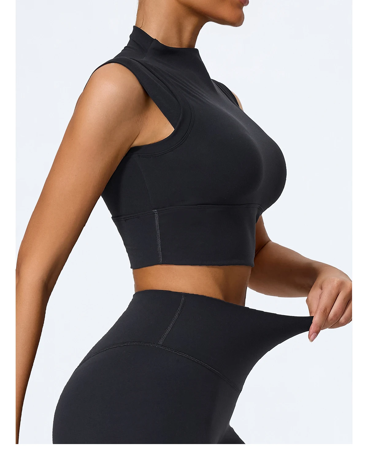 High Impact Gym Top Weibliche Push-Up Sport-Bh Yoga Kleidung Sport Weste Frauen Workout Crop Top Weibliche Stoßfest Büstenhalter Frauen – Detail 10