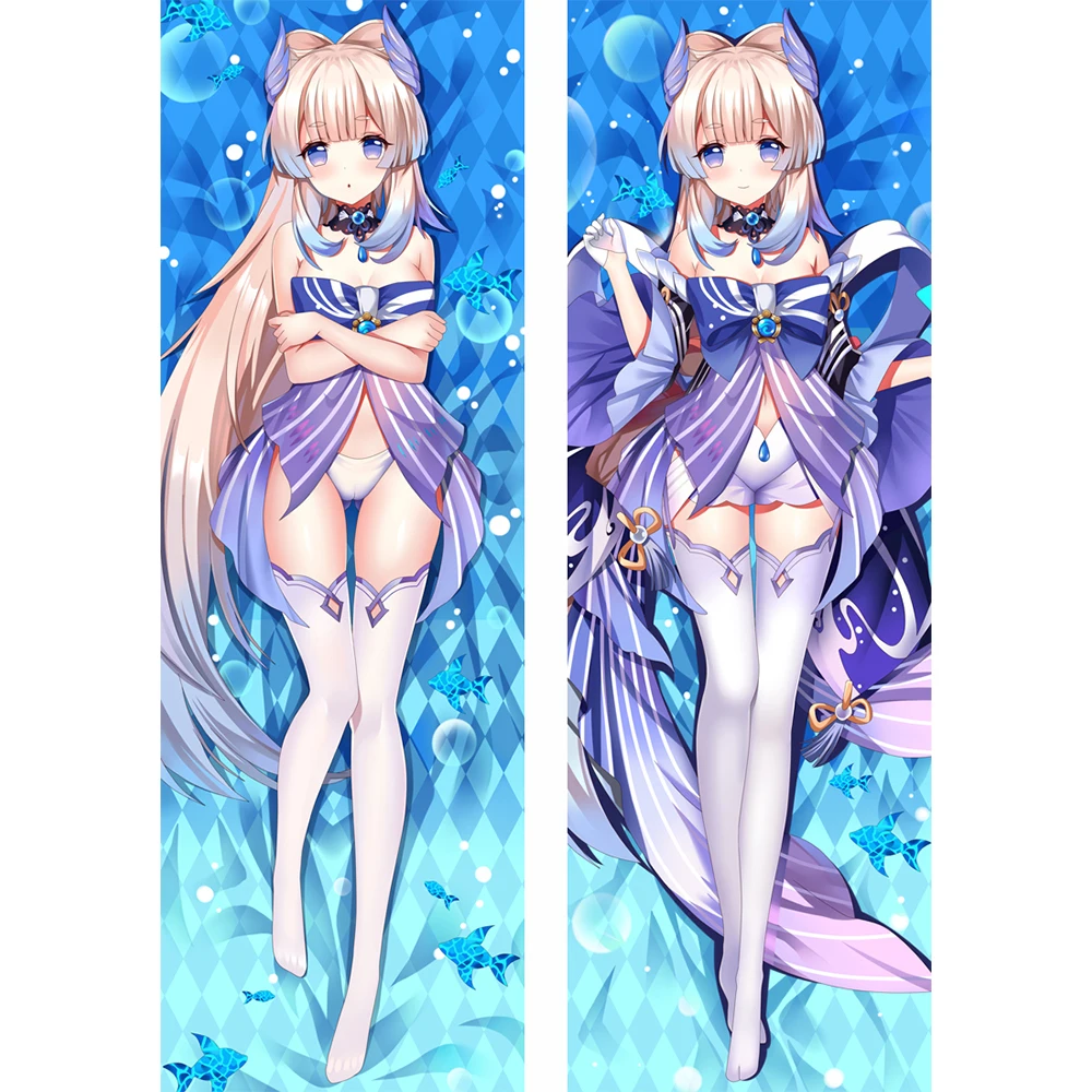 

Genshin Impact Sangonomiya Kokomi Anime Cosplay Dakimakura 2WAY Hing Body Case Japanese Otaku Pillow Cushion Cover