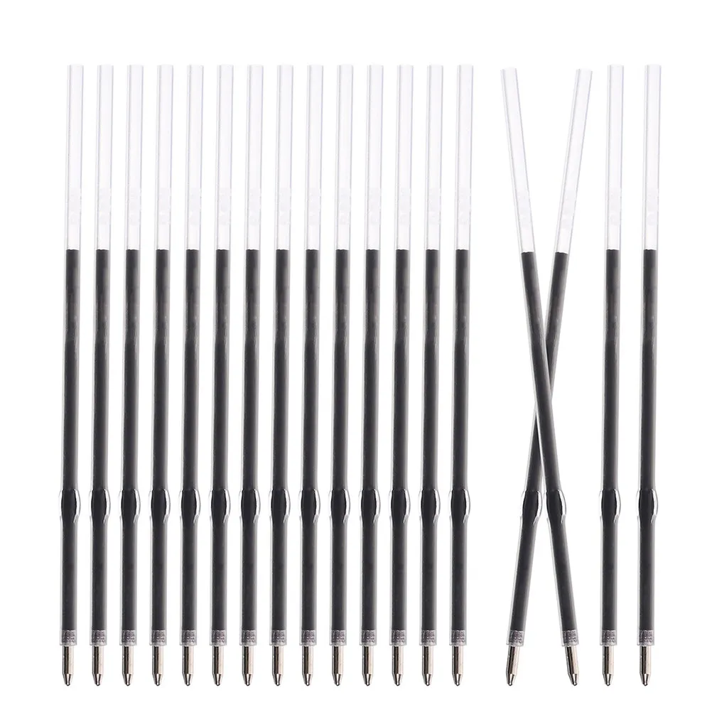 

400 шт. сменных стержней для шариковых ручек, черные чернила, 0,7 мм, для плавного письма, универсальные сменные чернила для офисных принадлежностей