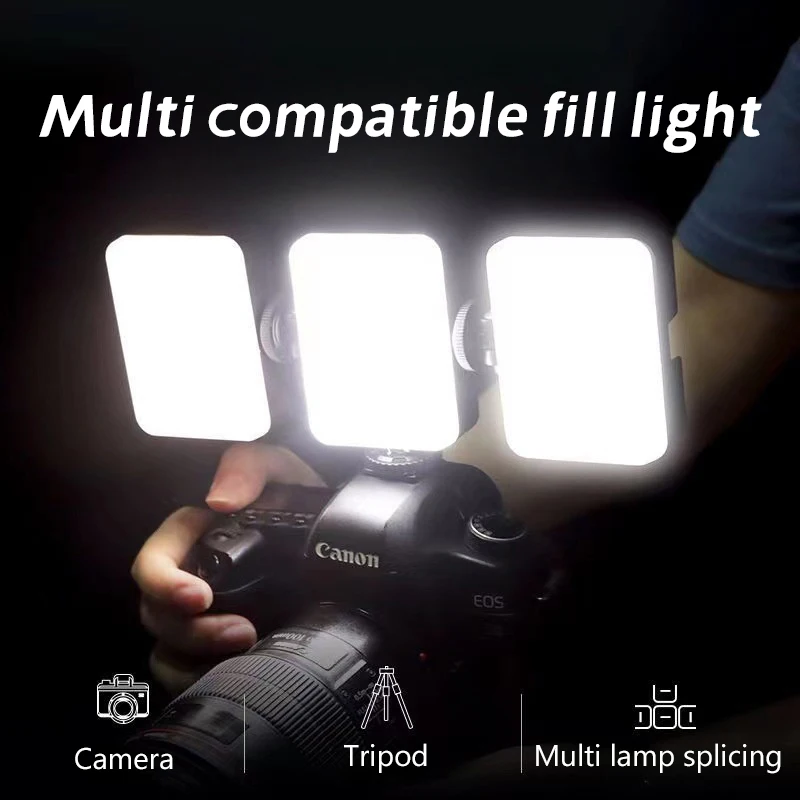 Pocket RGB Fill Light Portable LED Light Video Mini Phone Fill Light Smartphone Selfie Adjustable RGB Light With Free Clip