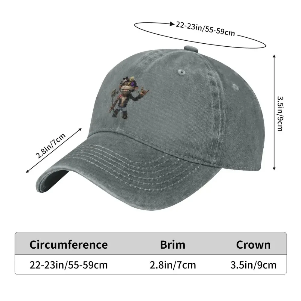 Monkey Goz Shaka Ponk Fashion Baseball Cap Peaked Cap Men's Hat Women's Cap Tennis Female