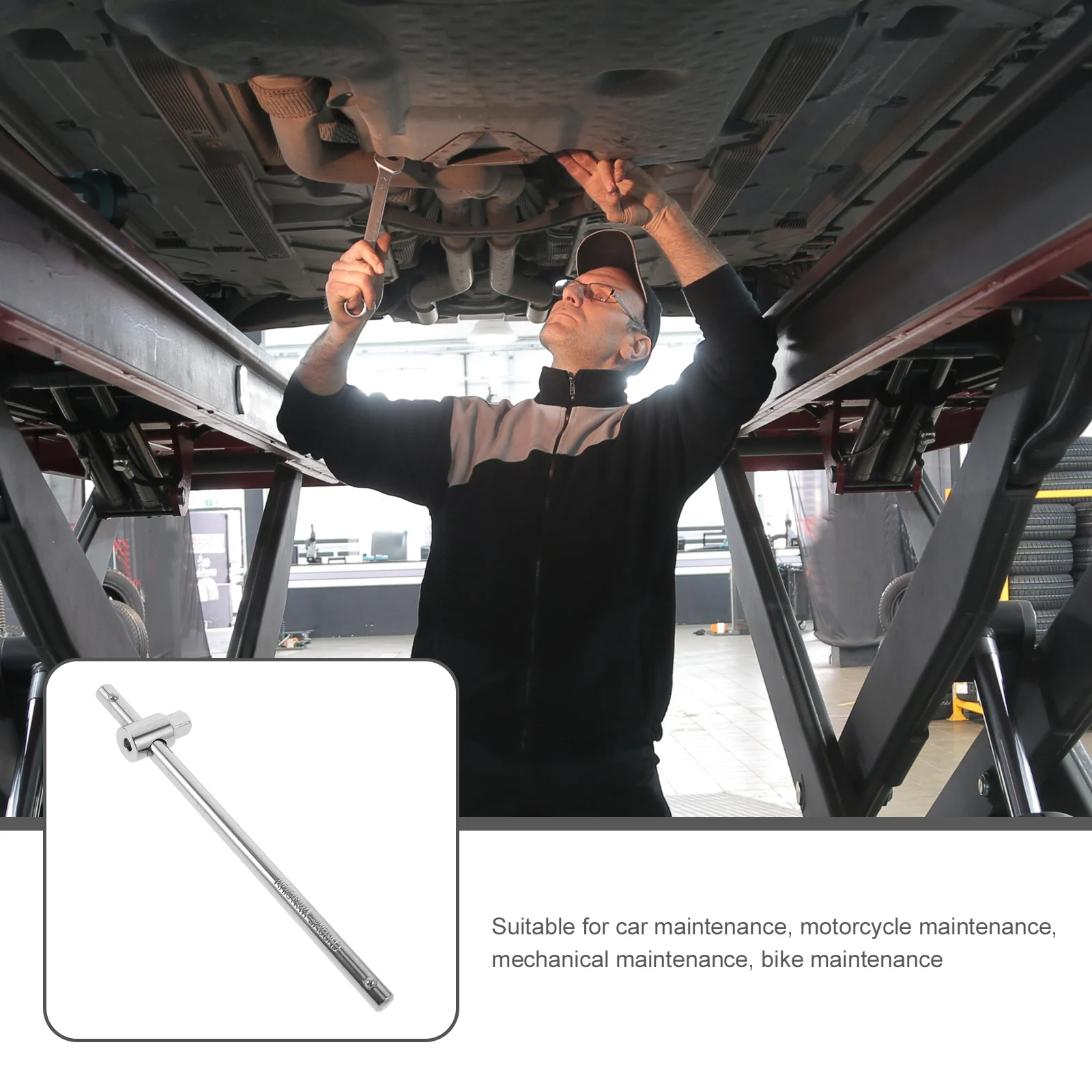 

Socket Wrench Extension Bar Shaft T-Handle Universal Ratchet Extender Flexible Drive Head For Car Motorcycle Mechanical