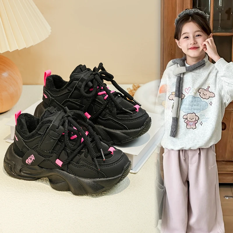 

Girls Winter Warm and comfortable Sports Shoes Soft Bottom Cotton Sneakers Footwear Comfortable Children's Casual Shoes