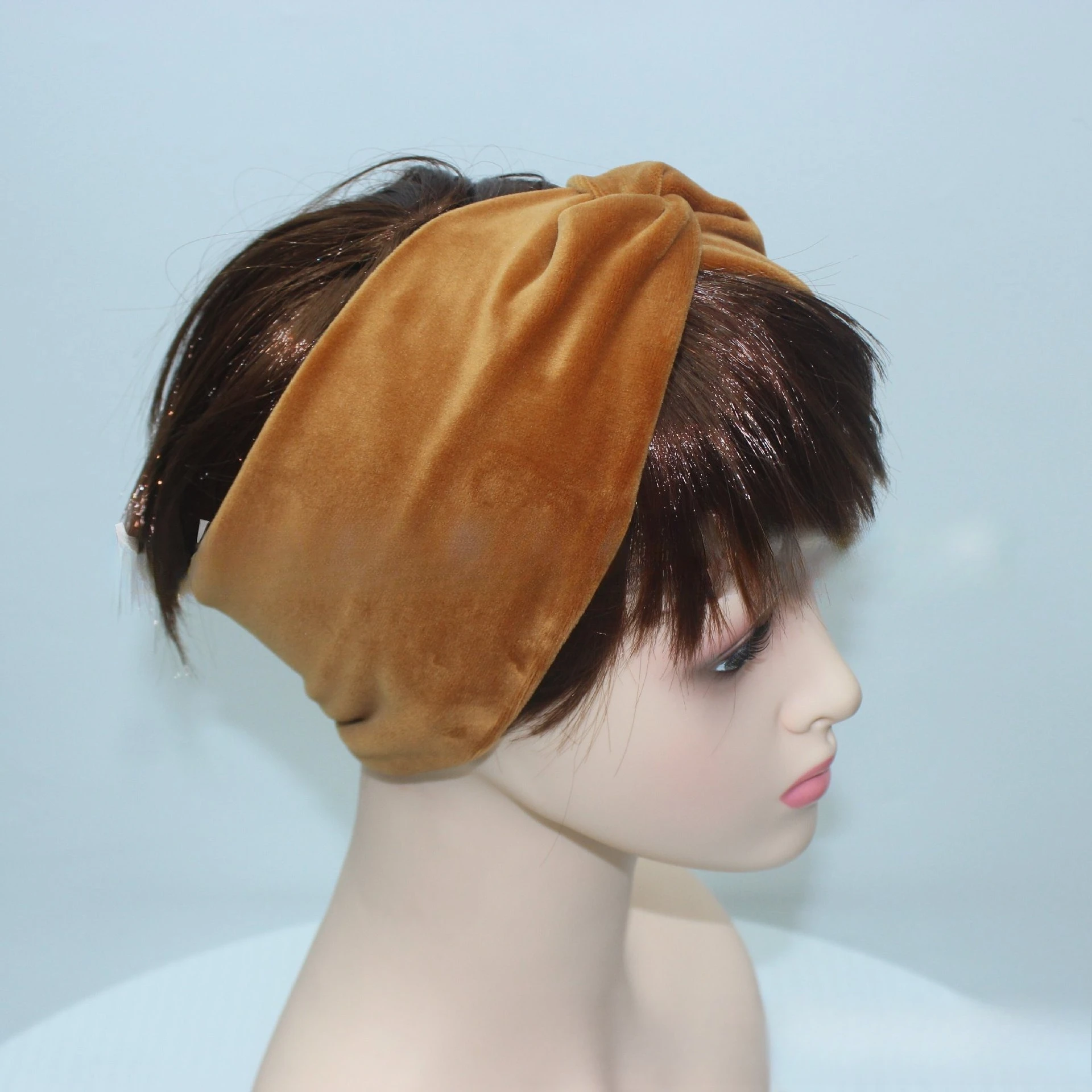 Diadema retro elegante con pajarita con tela de alta calidad, diseño cruzado único, suave y agradable para la piel