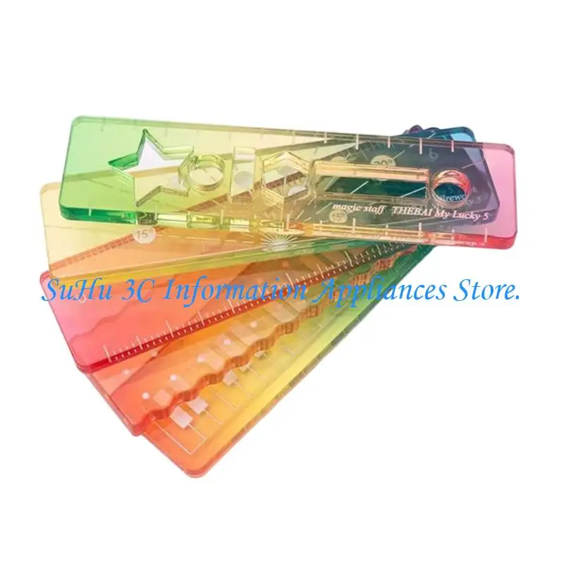 Маркировки-миниатюрной-пластиковой-мультимасштабной-линейки-точные-для-задач-офиса-ремесел