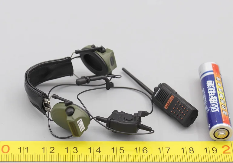 ES 26050R 1/6 Soldier Communicator Headset Model for 12''Figure