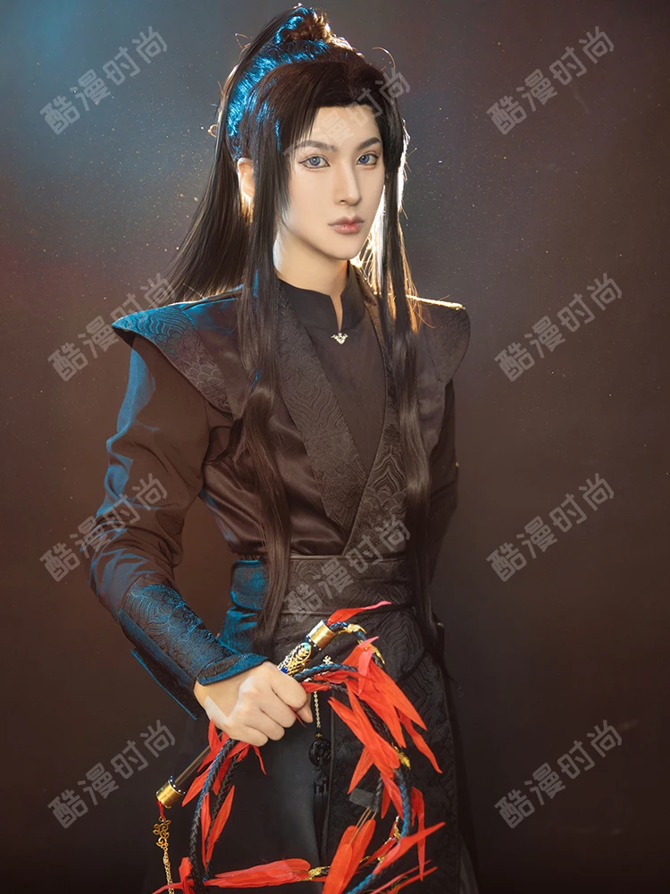 Anime Erha Mo Ran costumi Cosplay Tian Guan Ci Fu He Xuan Mo Ran Cosplay Costume scarpe parrucca Prps per donna uomo festa di Halloween